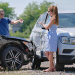 two people after car crash