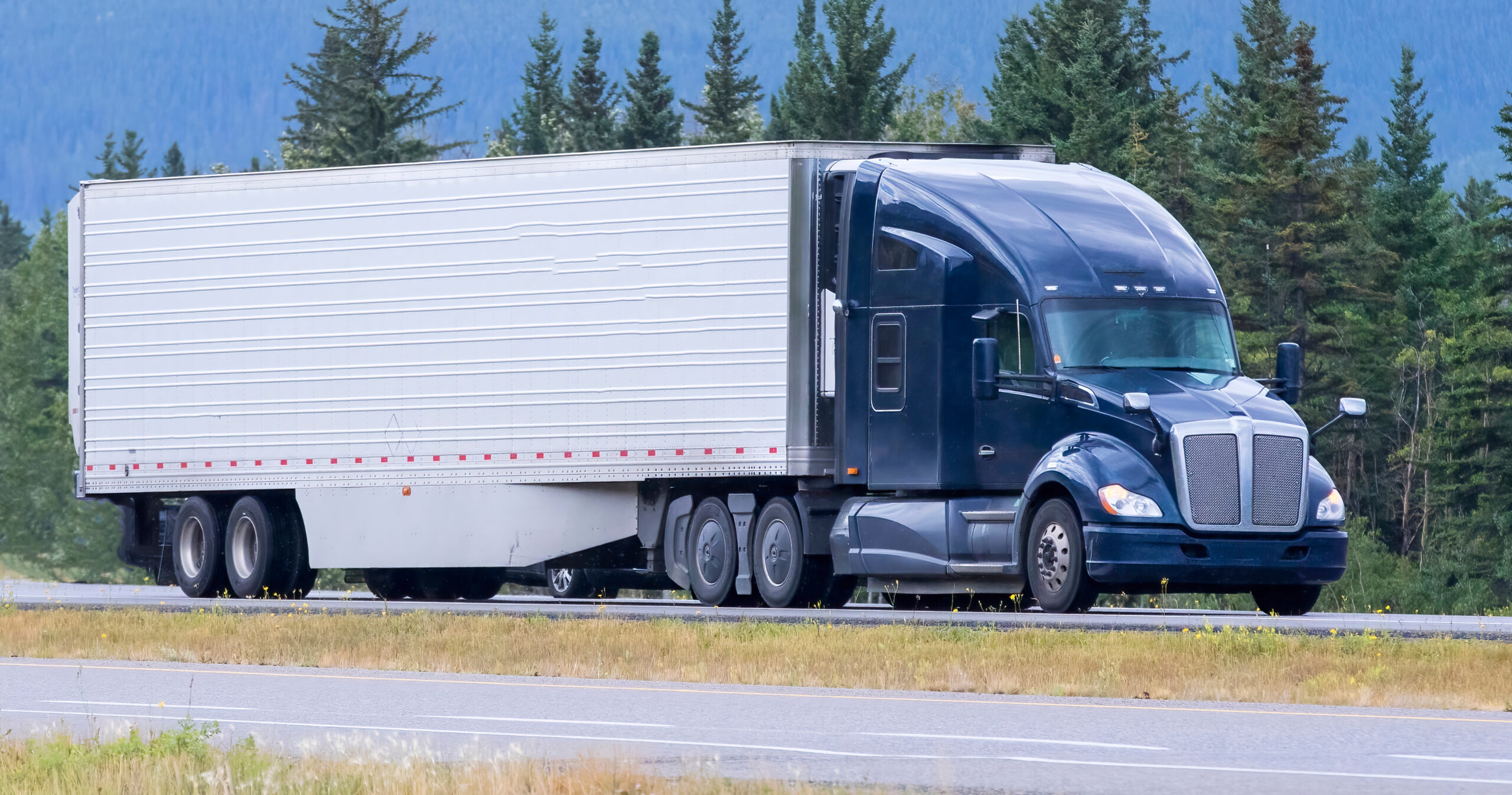18 wheeler on highway
